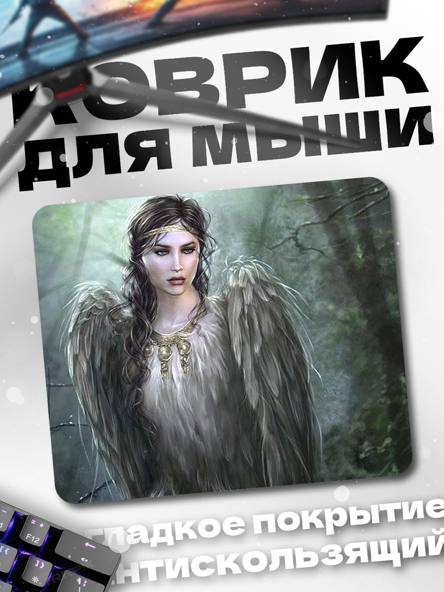 Коврик ангел в лесу