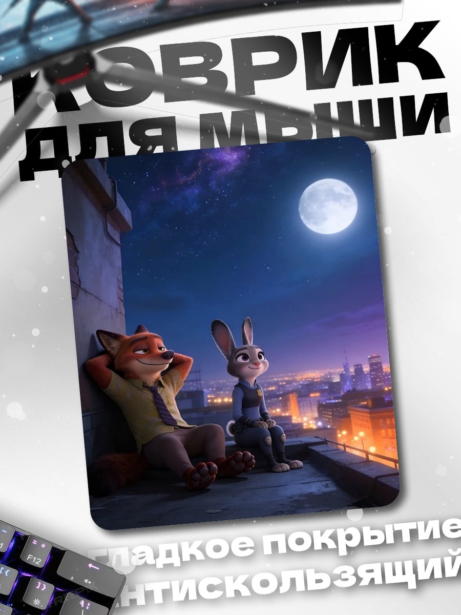 Коврик Лис и кролик