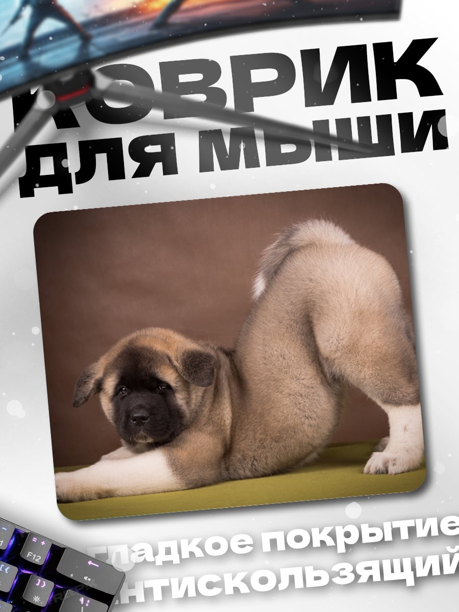 Коврик Щенок Акита Ину