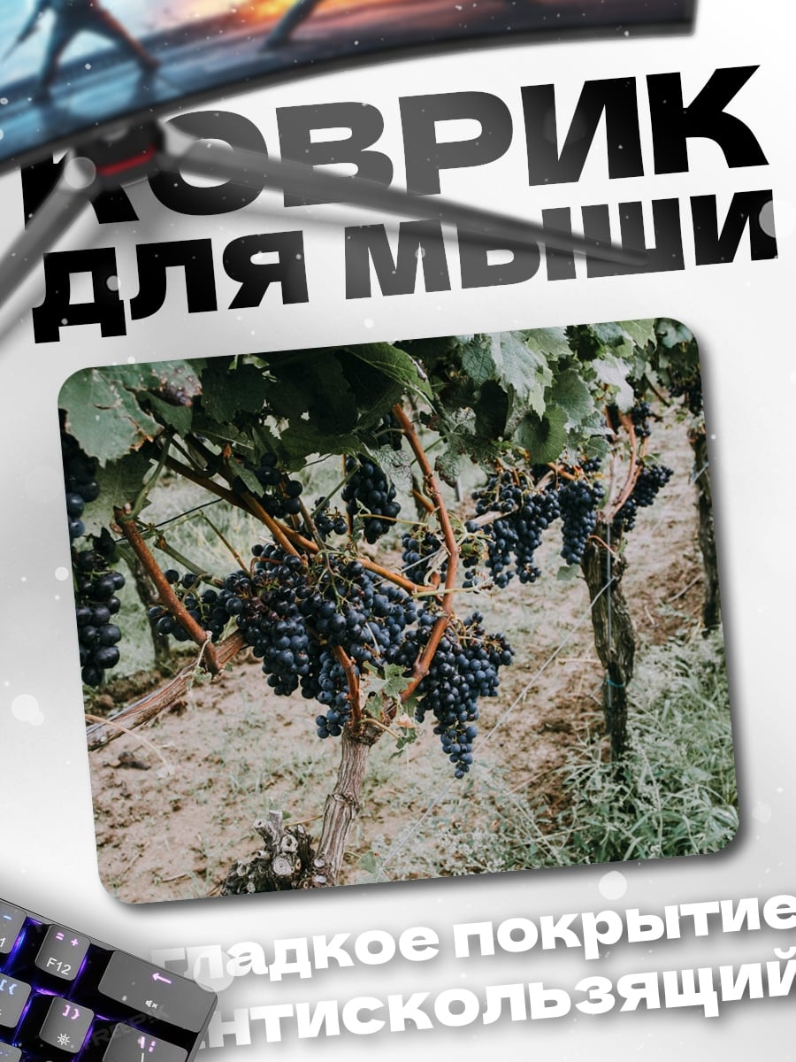 Коврик Виноградная лоза с гроздьями