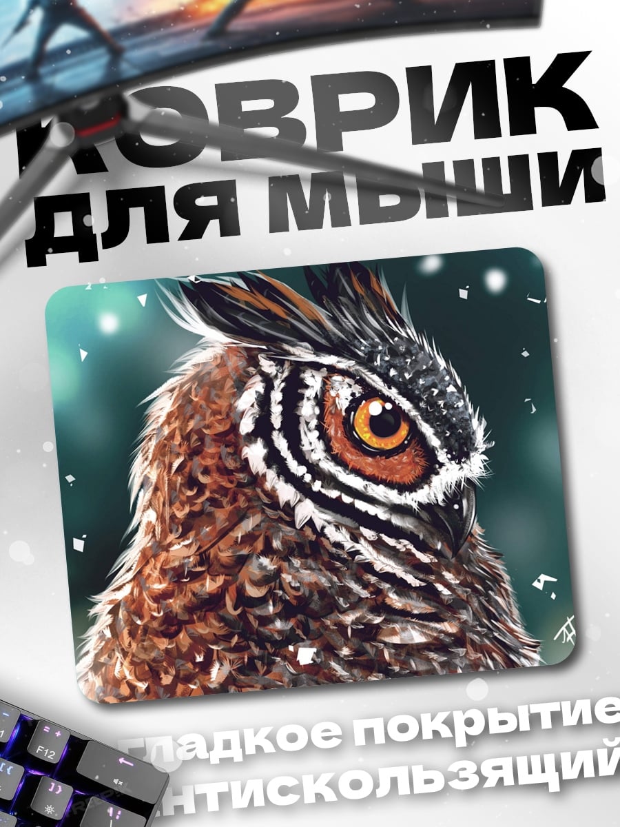 Коврик Портрет совы
