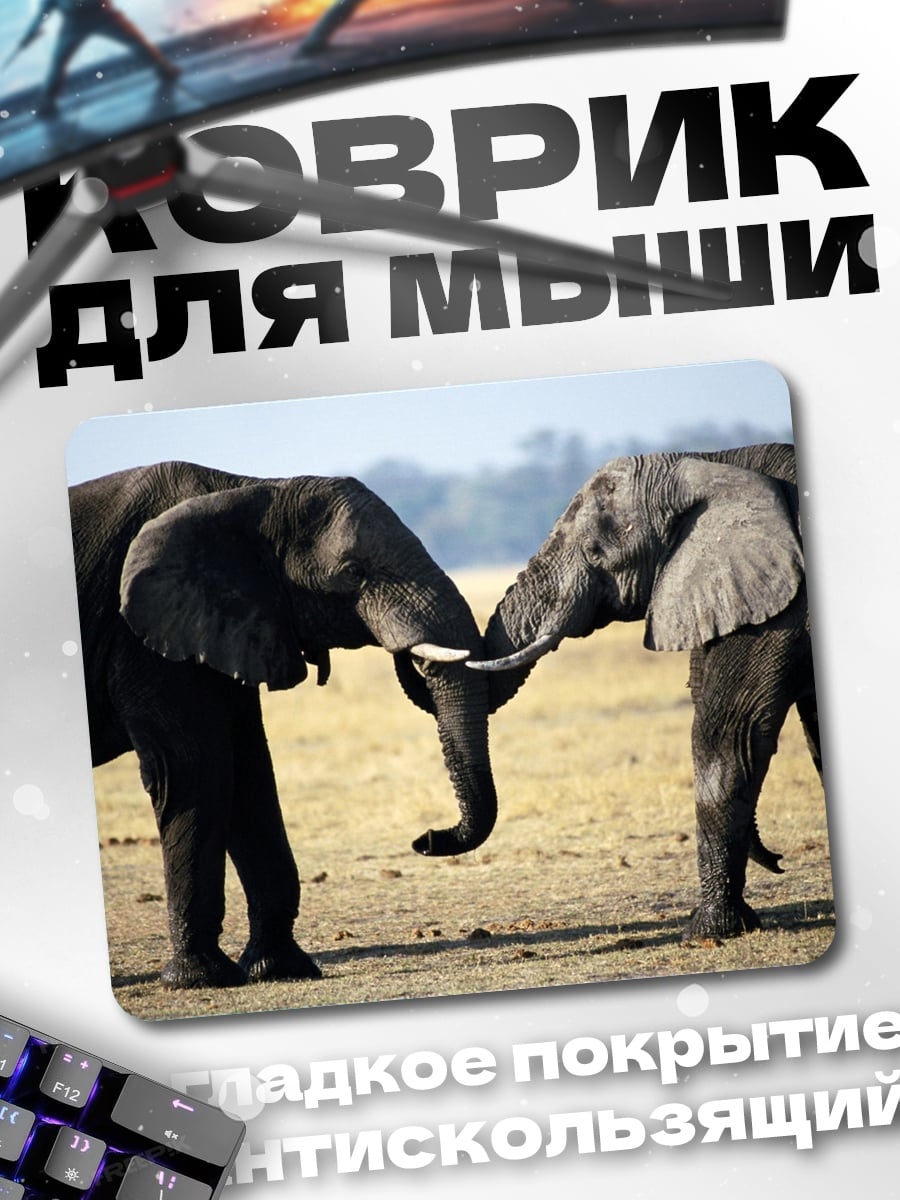 Коврик два слона