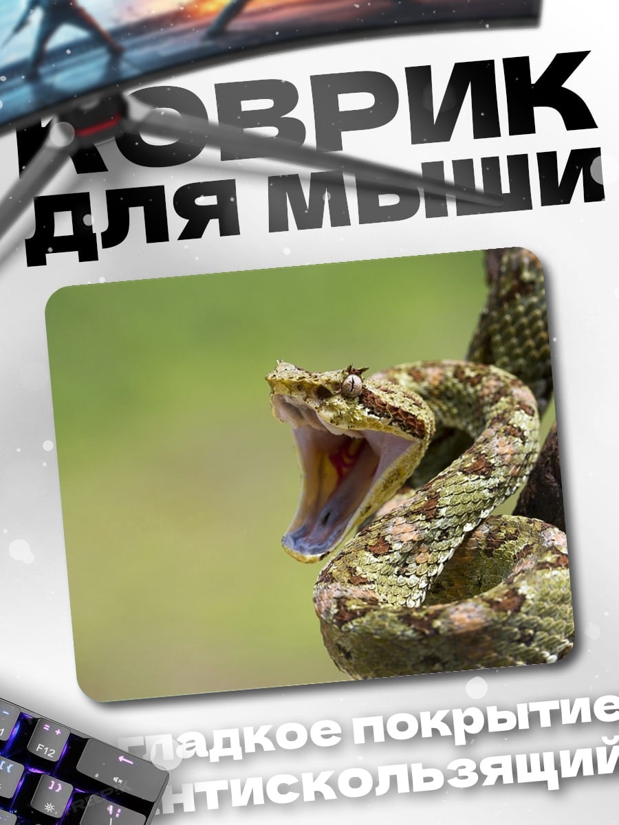 Коврик Змея с открытой пастью