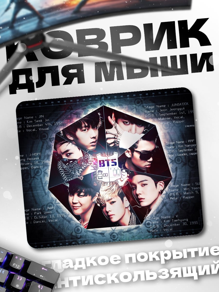 Коврик k-pop группа