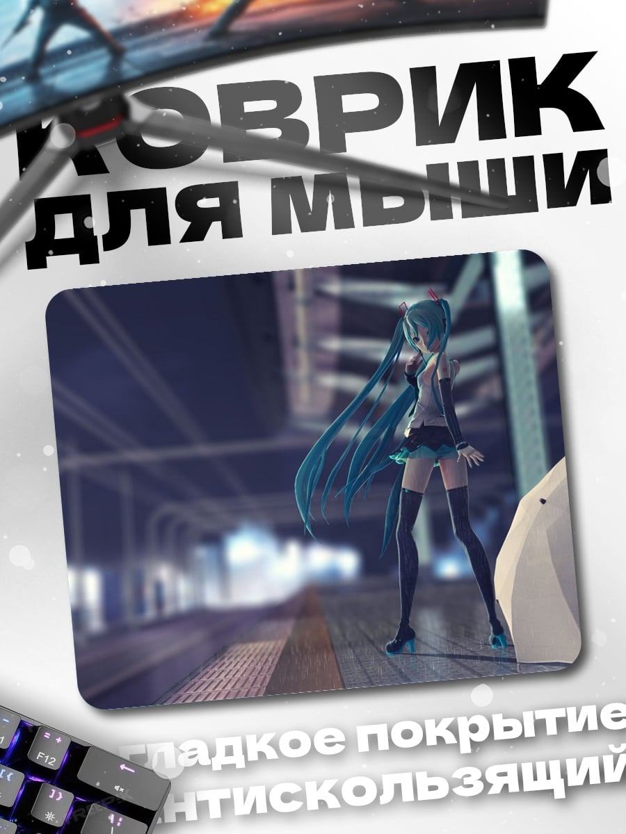 Коврик Мику на станции