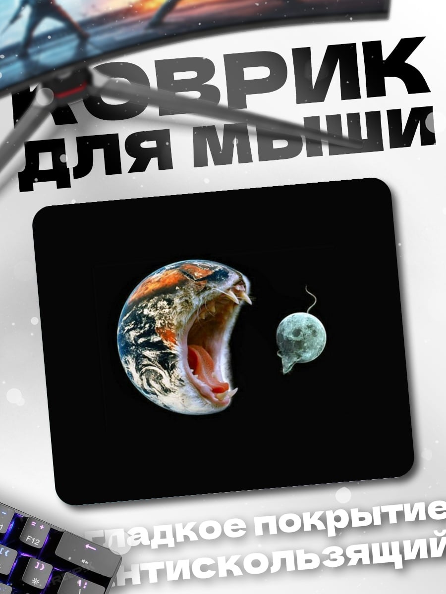 Коврик Земля и луна