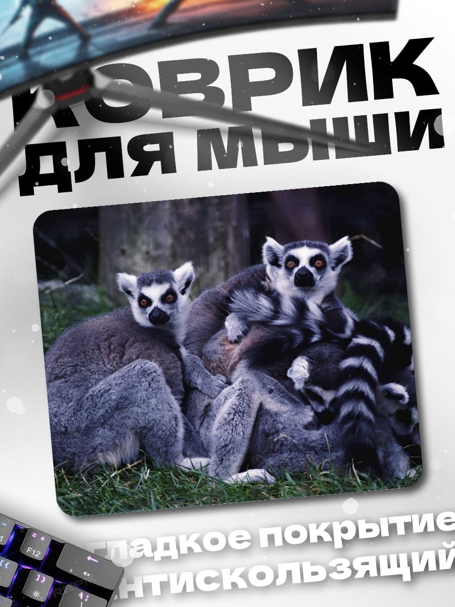 Коврик Семейство лемуров