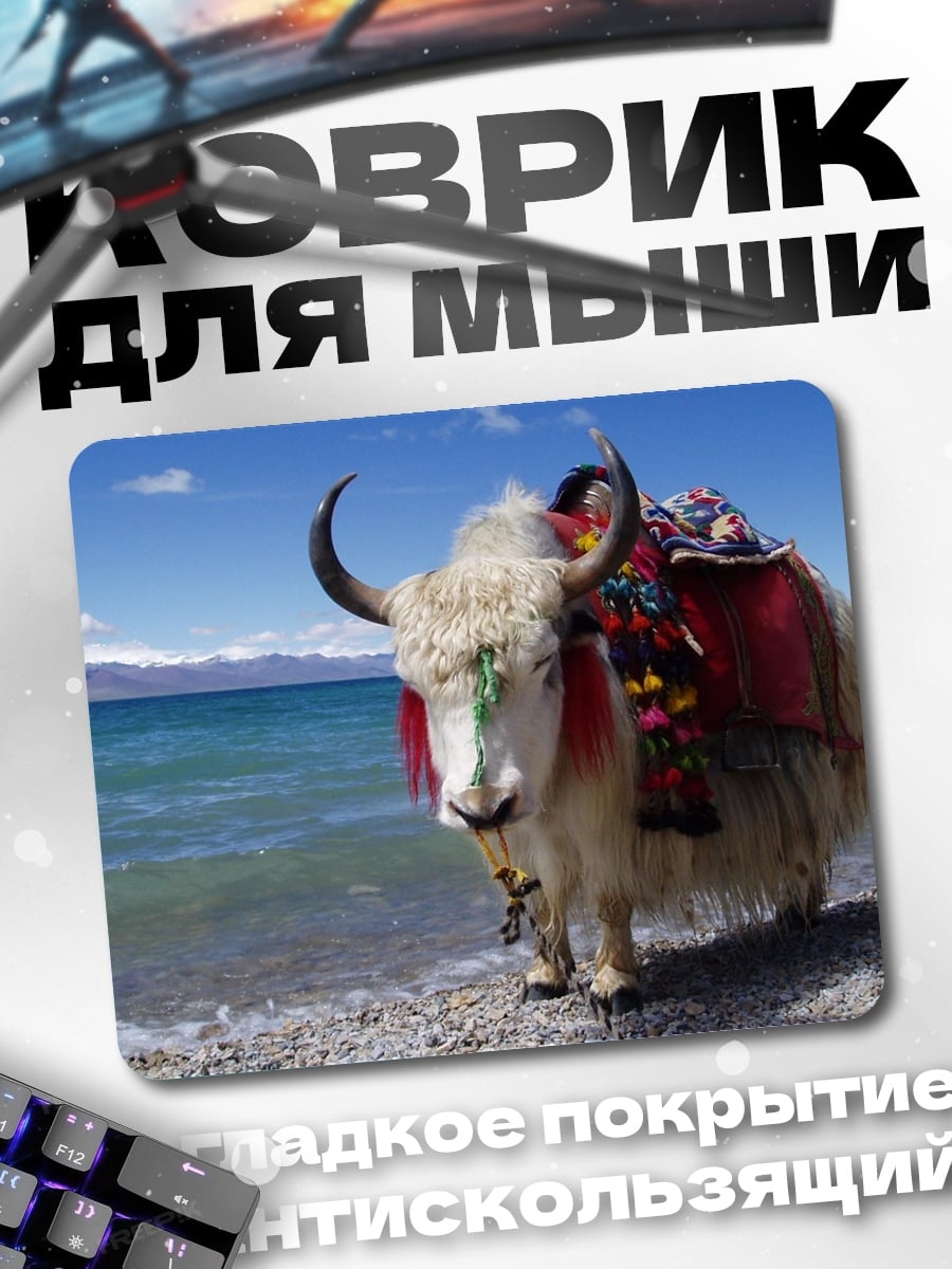 Коврик Як на берегу
