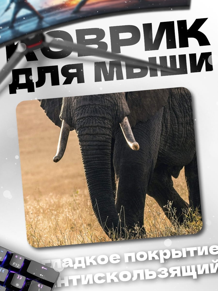 Коврик Африканский слон