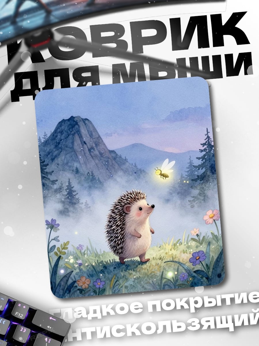 Коврик Ёжик и светлячок