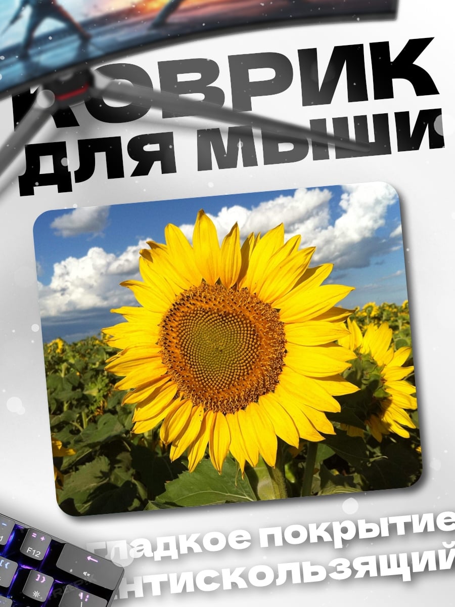 Коврик Поле подсолнухов