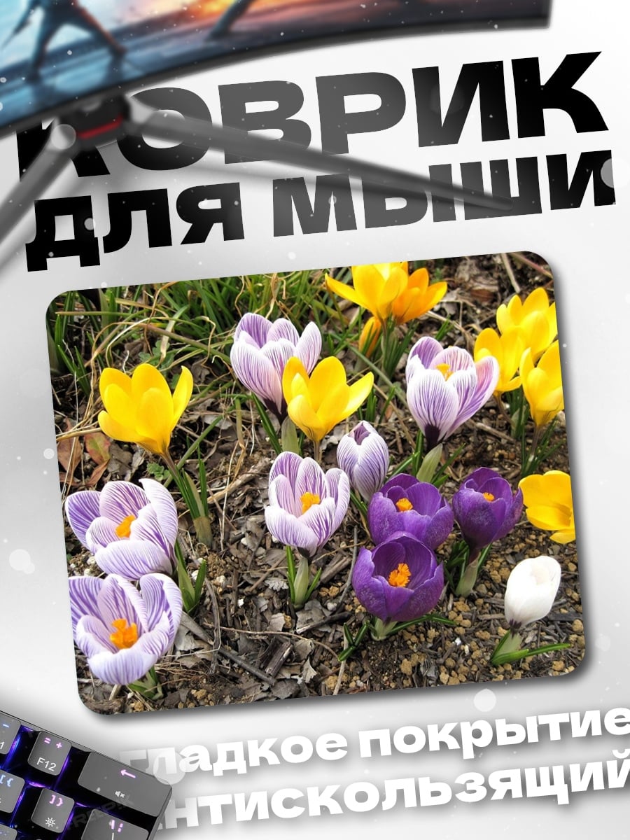 Коврик Весенние крокусы