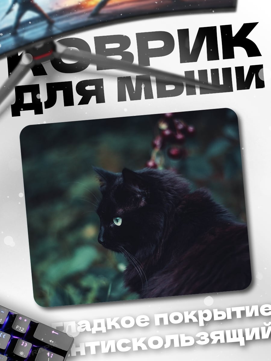 Коврик Черный кот