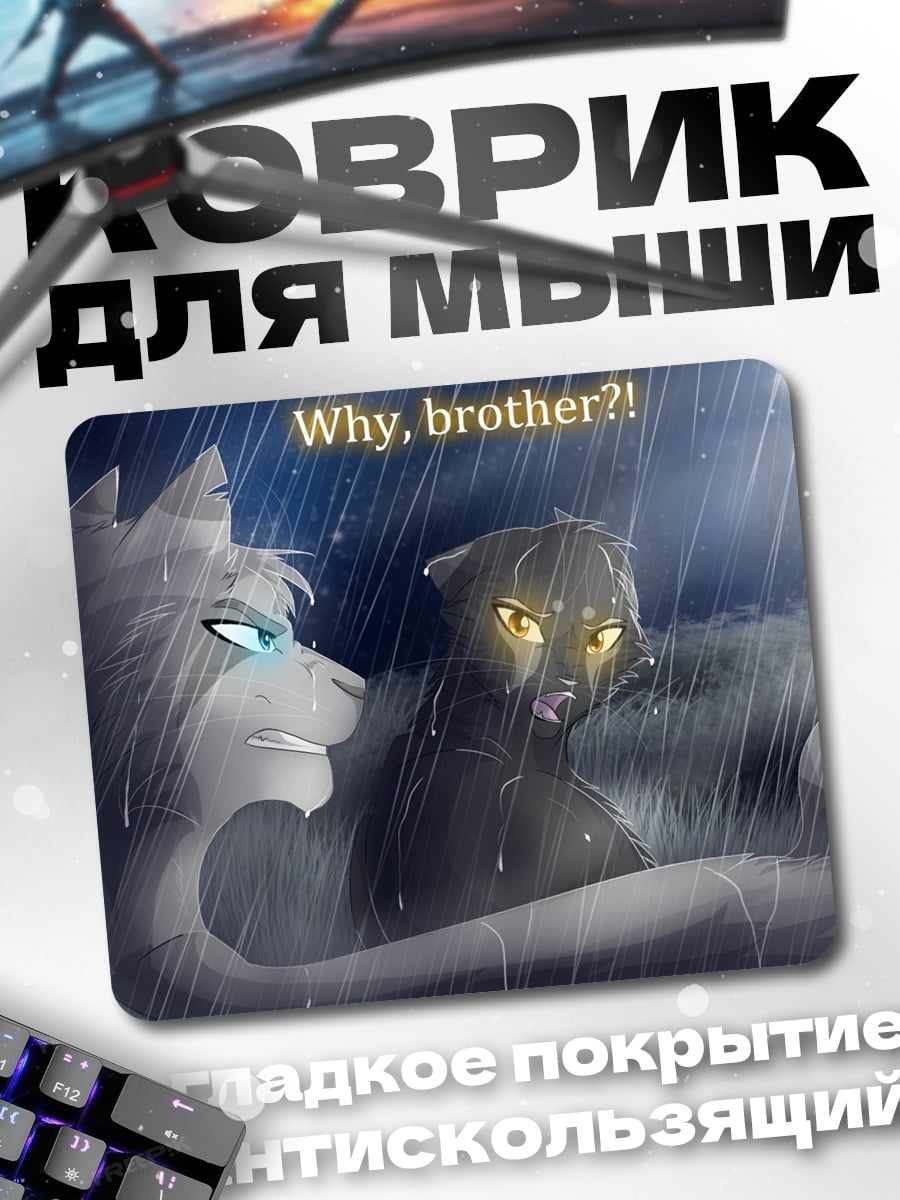Коврик братская разлука под дождем