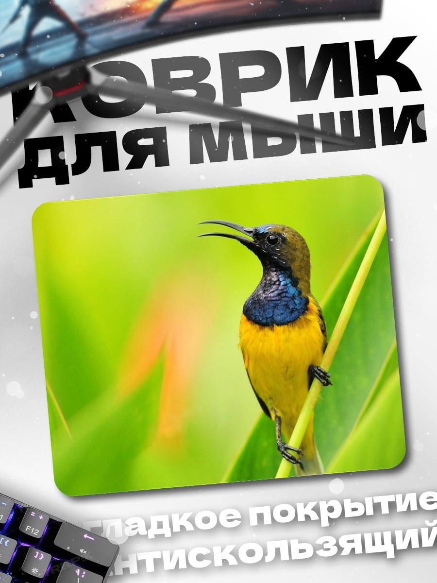 Коврик Птица на ветке