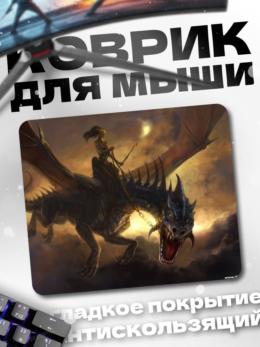 Коврик Всадник на драконе