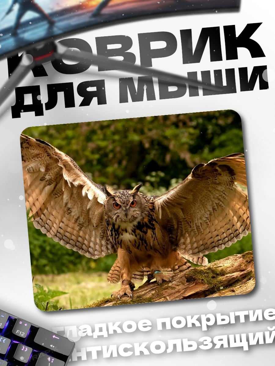 Коврик Филин расправил крылья