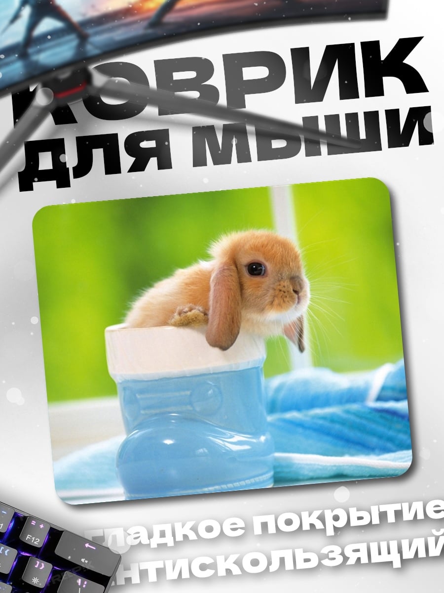 Коврик Кролик в сапоге