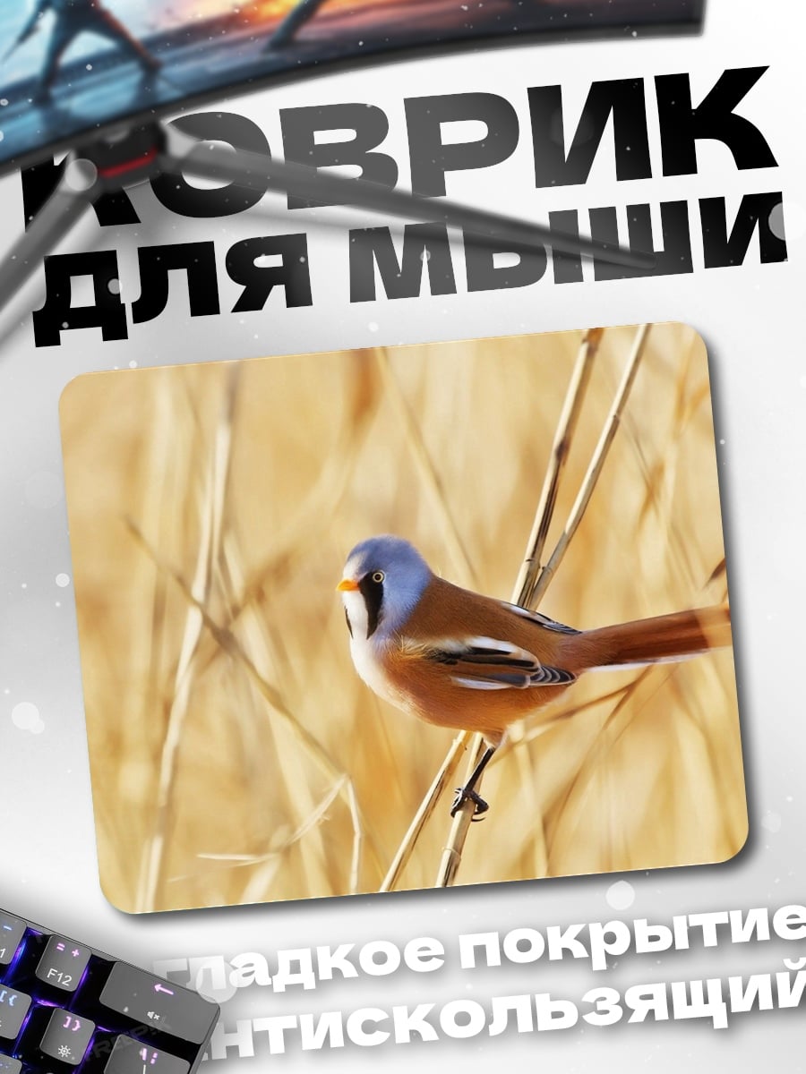 Коврик Птица в камышах