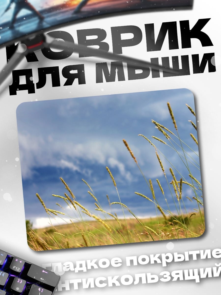 Коврик Колосья на ветру