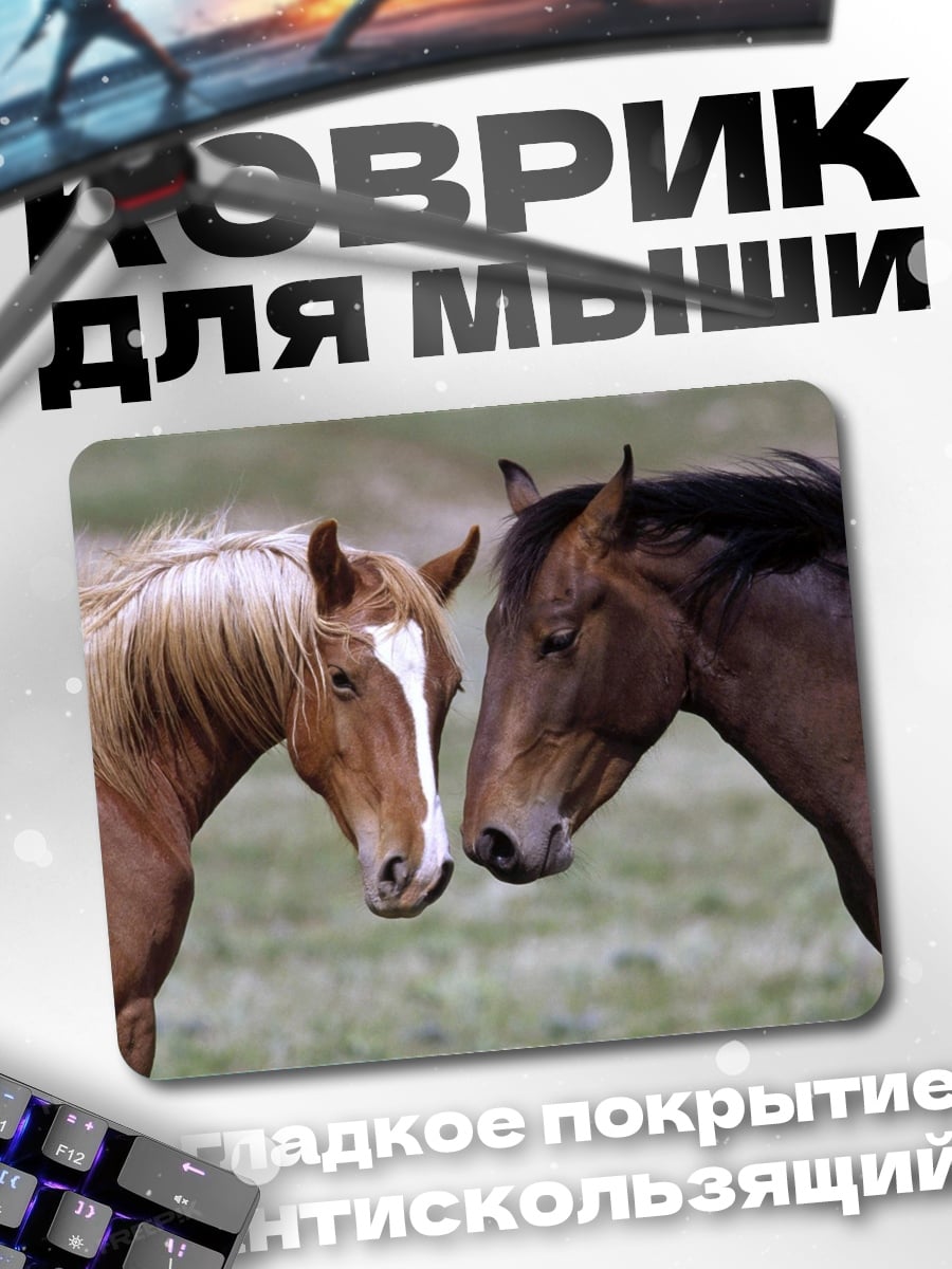 Коврик два коня