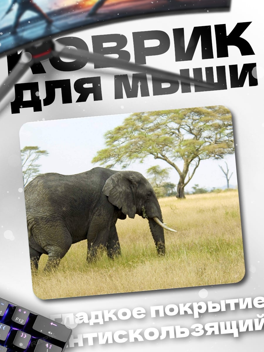 Коврик африканский слон