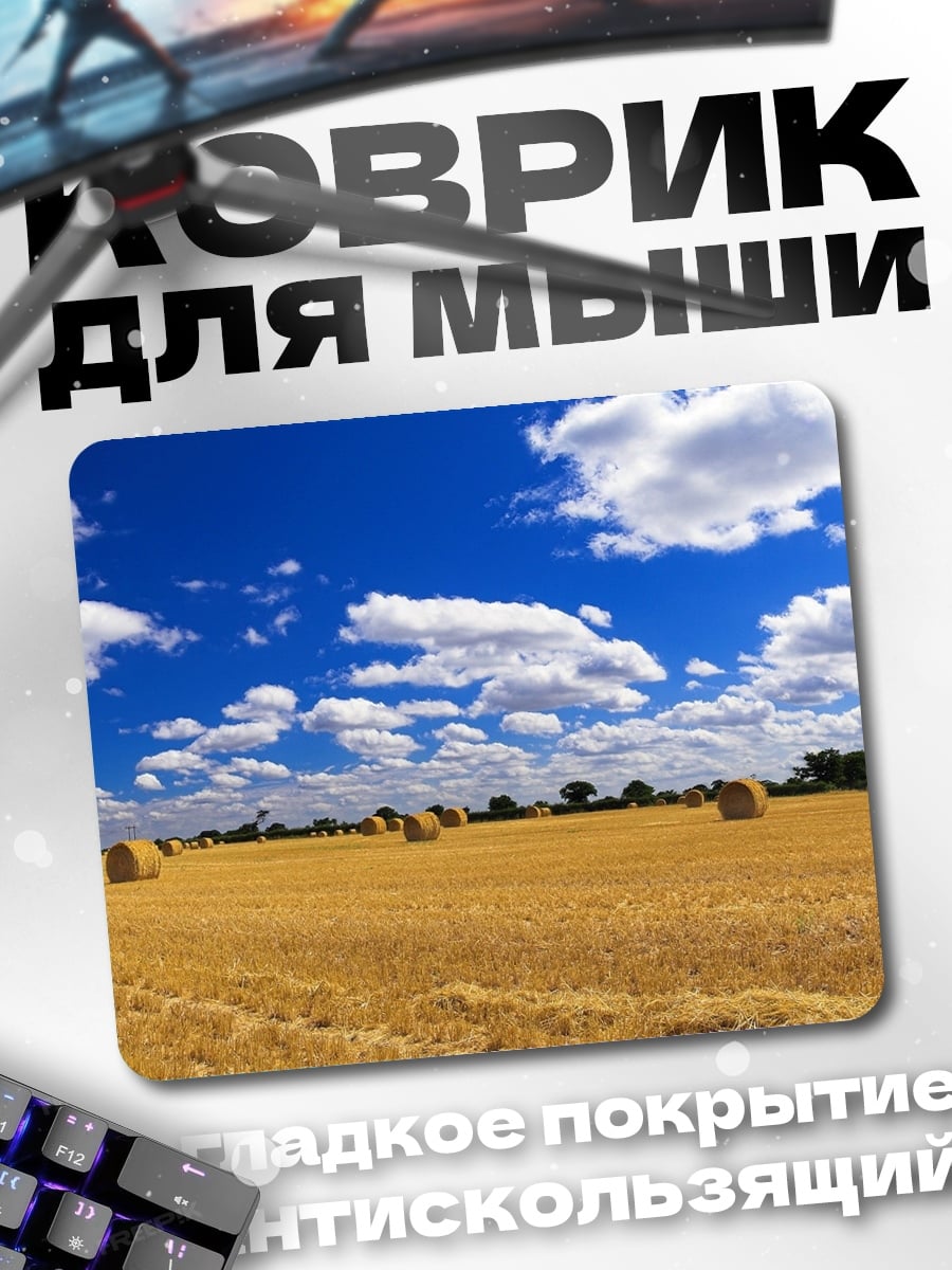 Коврик Золотое поле небо