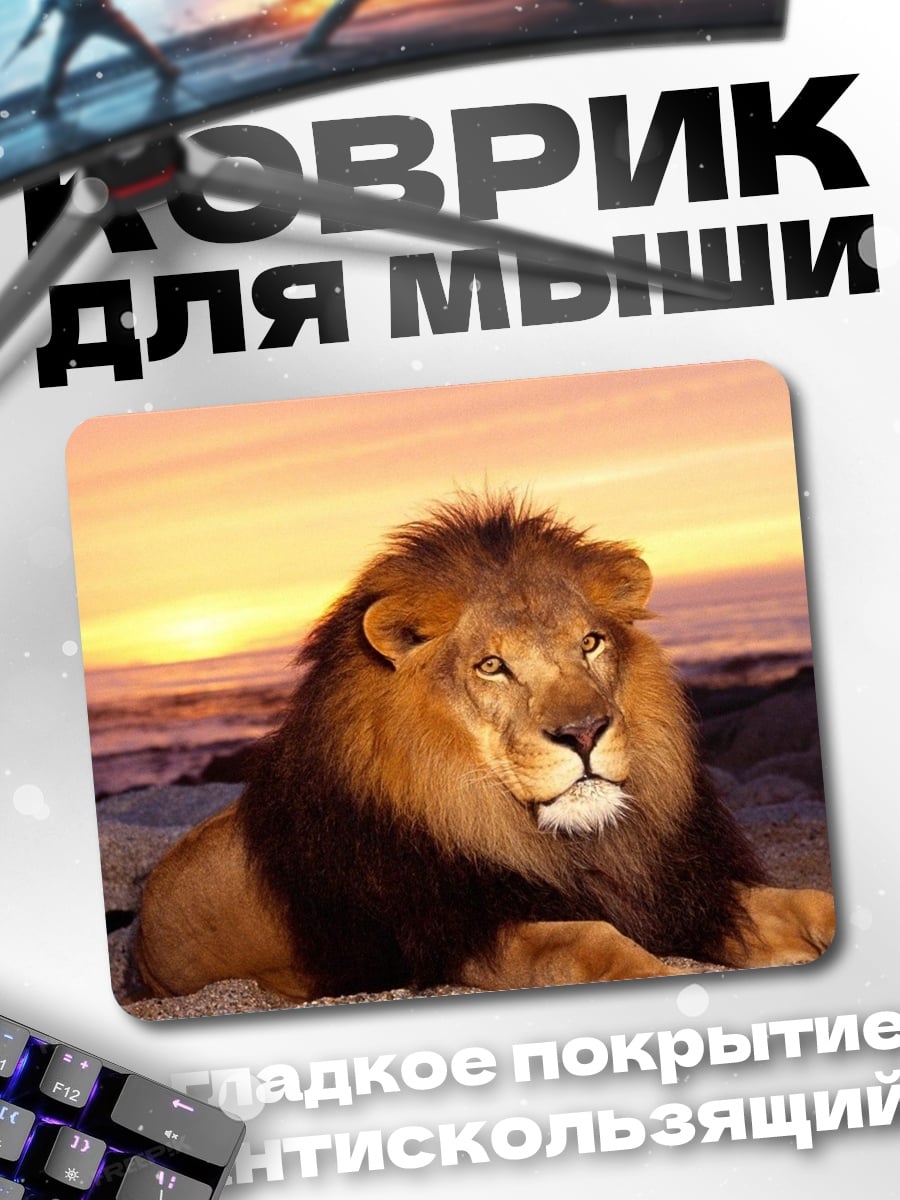 Коврик Лев на закате