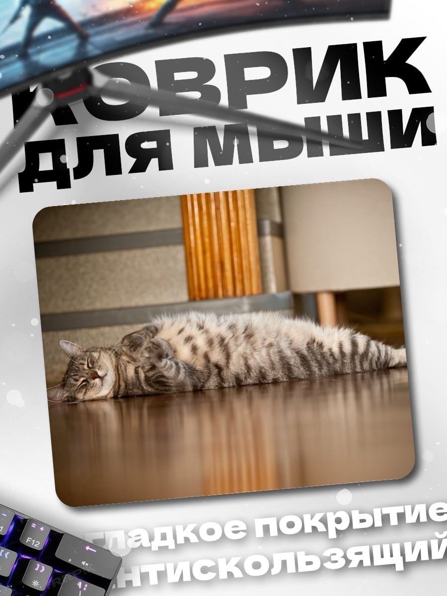 Коврик Ленивый кот