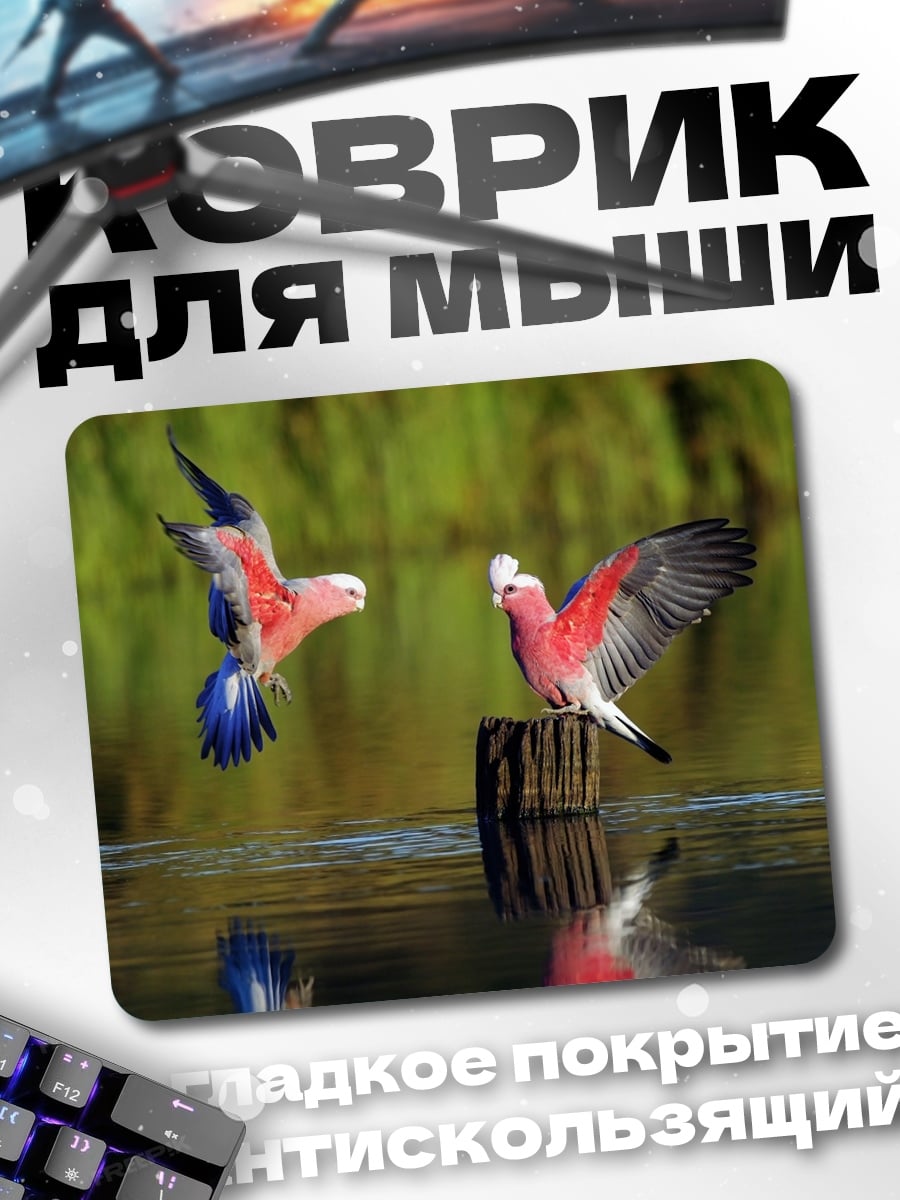 Коврик Розовые какаду