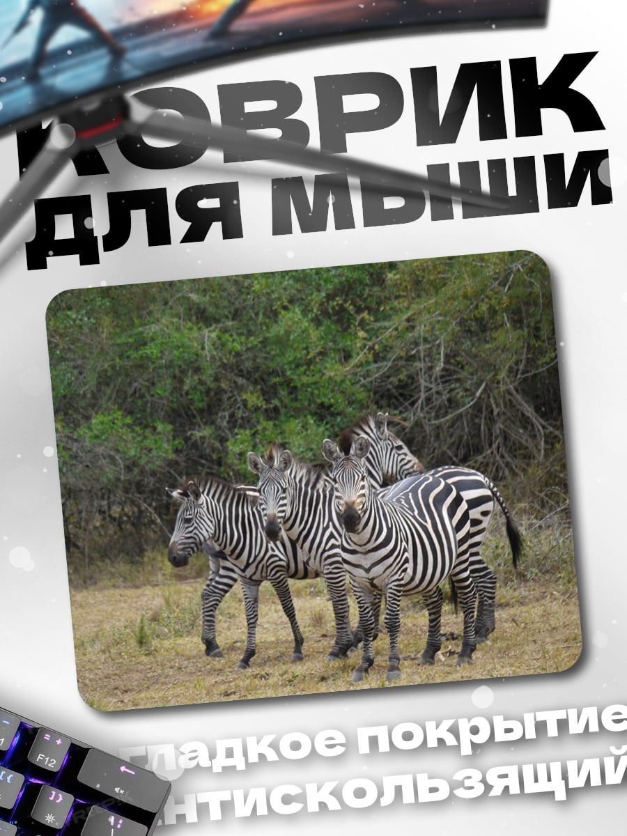 Коврик Стадо зебр