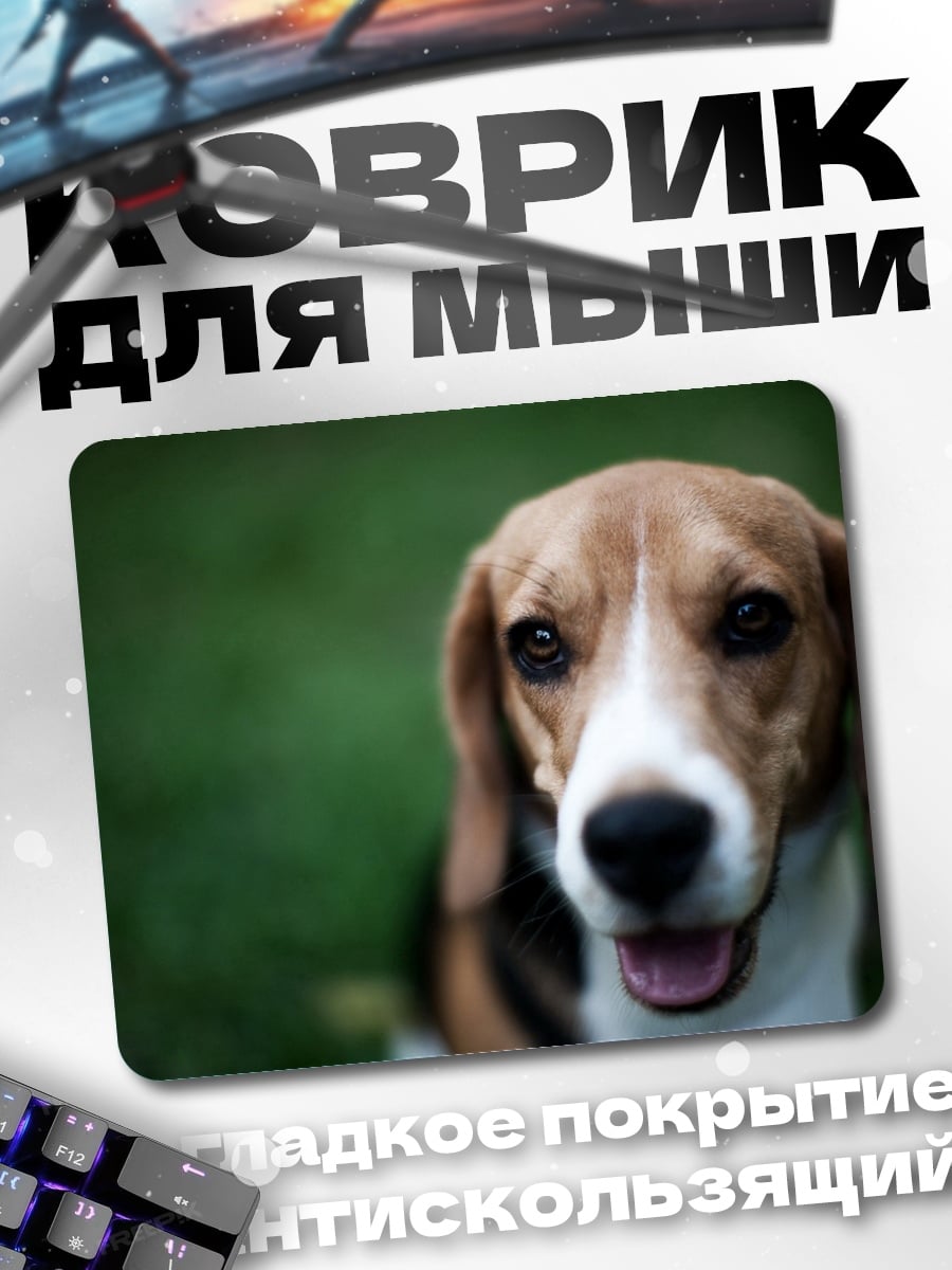 Коврик портрет бигля