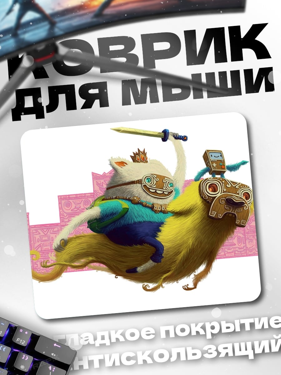 Коврик Финн на птице