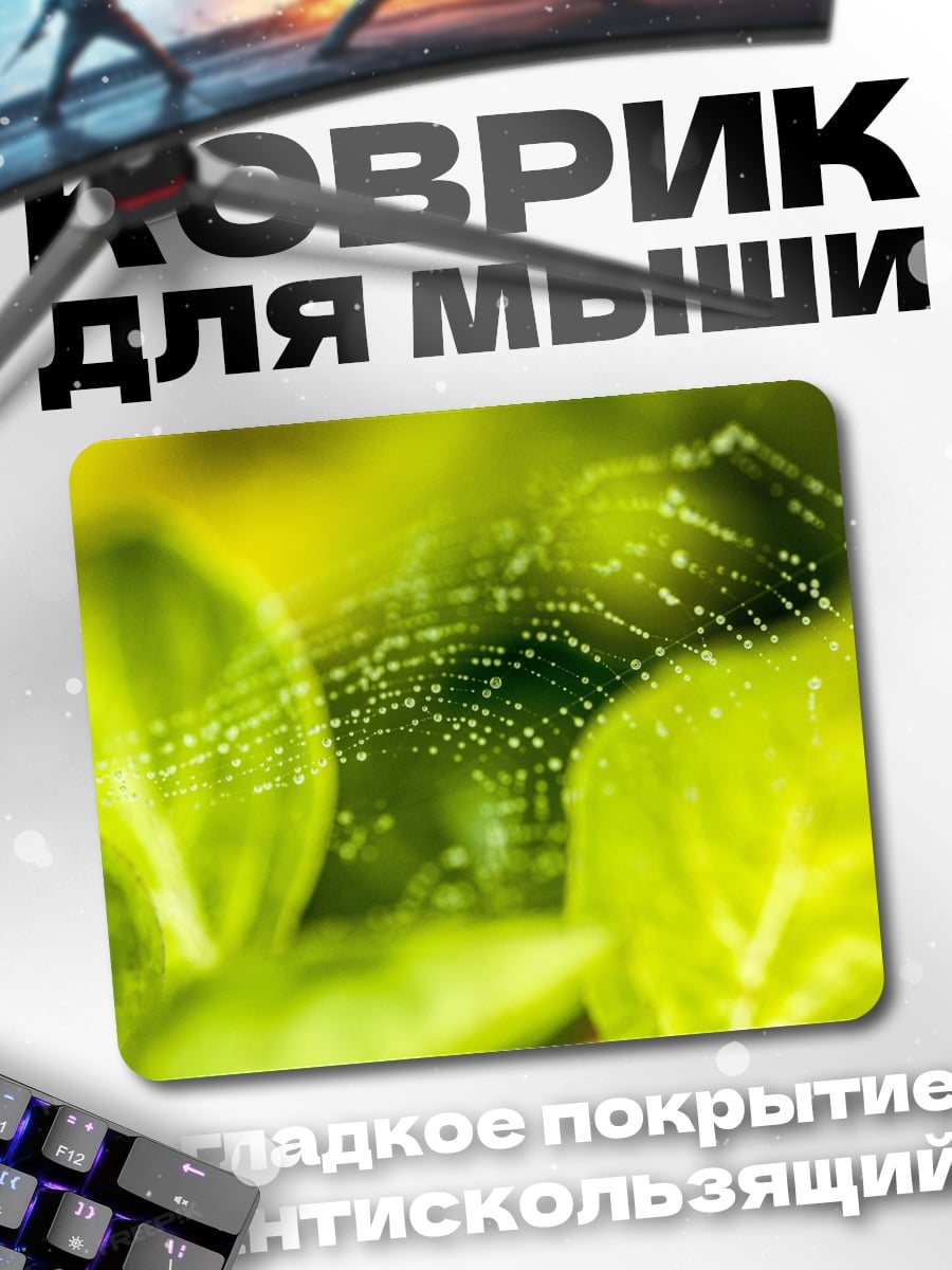 Коврик Паутина с росой