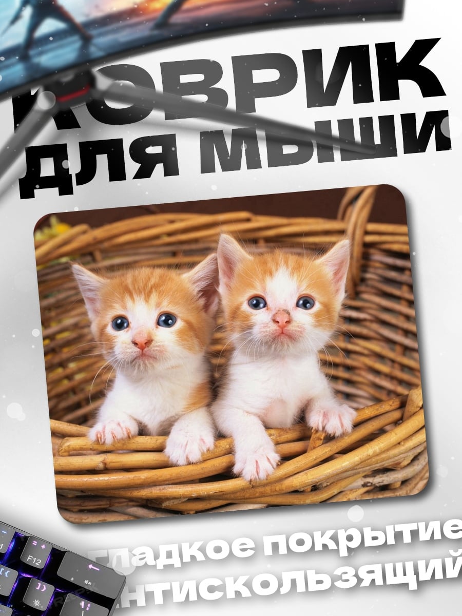 Коврик Два котенка