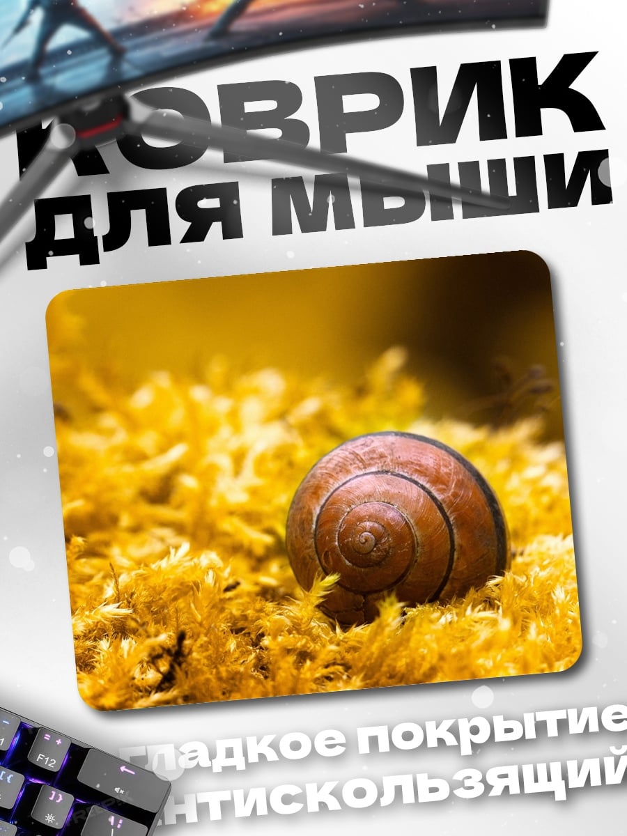 Коврик Улитка на мху