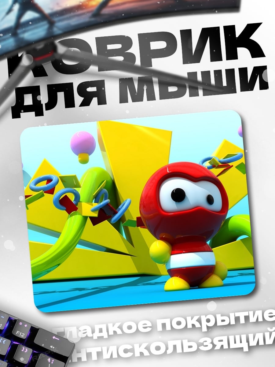 Коврик Красный ниндзя персонаж