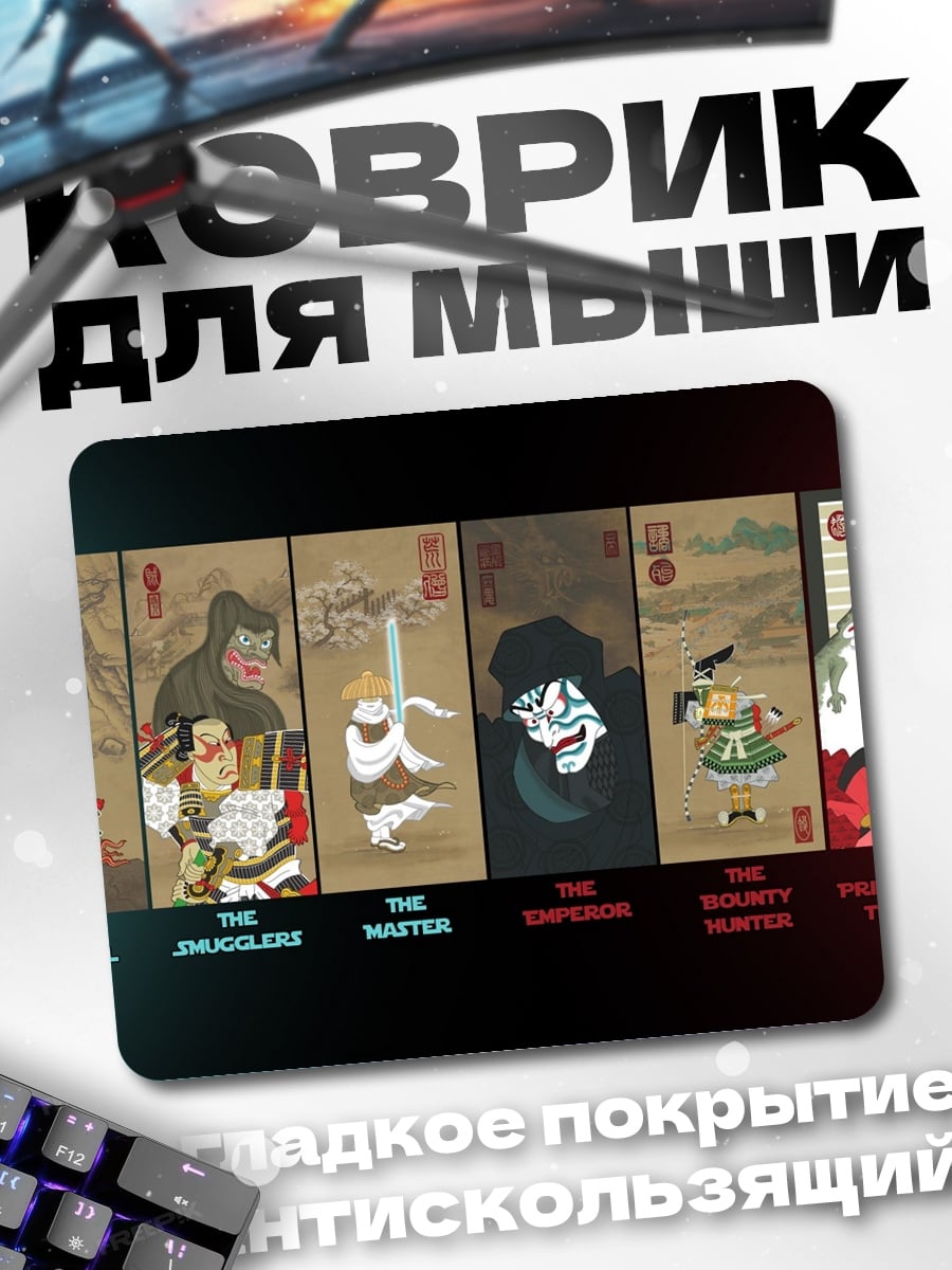 Коврик Карты персонажей