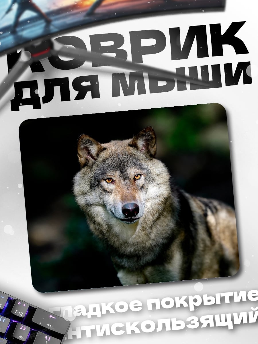 Коврик Одинокий волк