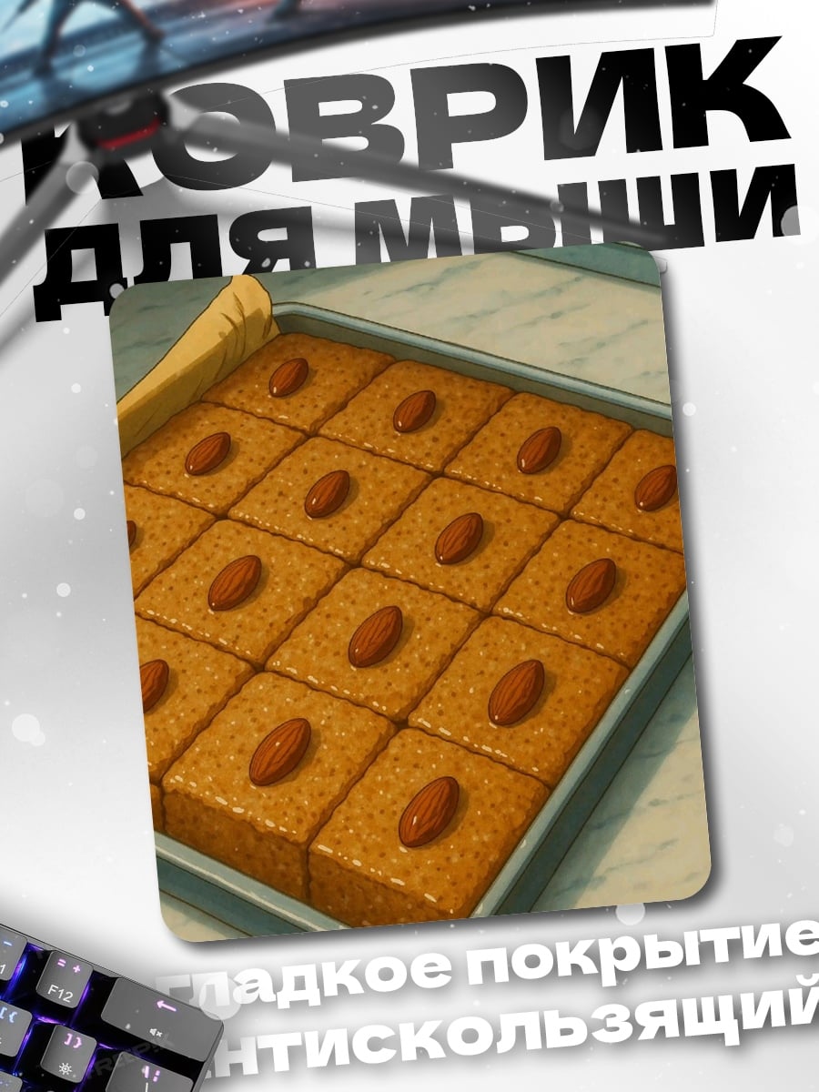 Коврик Печенье с миндалем