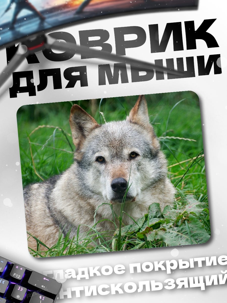 Коврик Лежащий волк