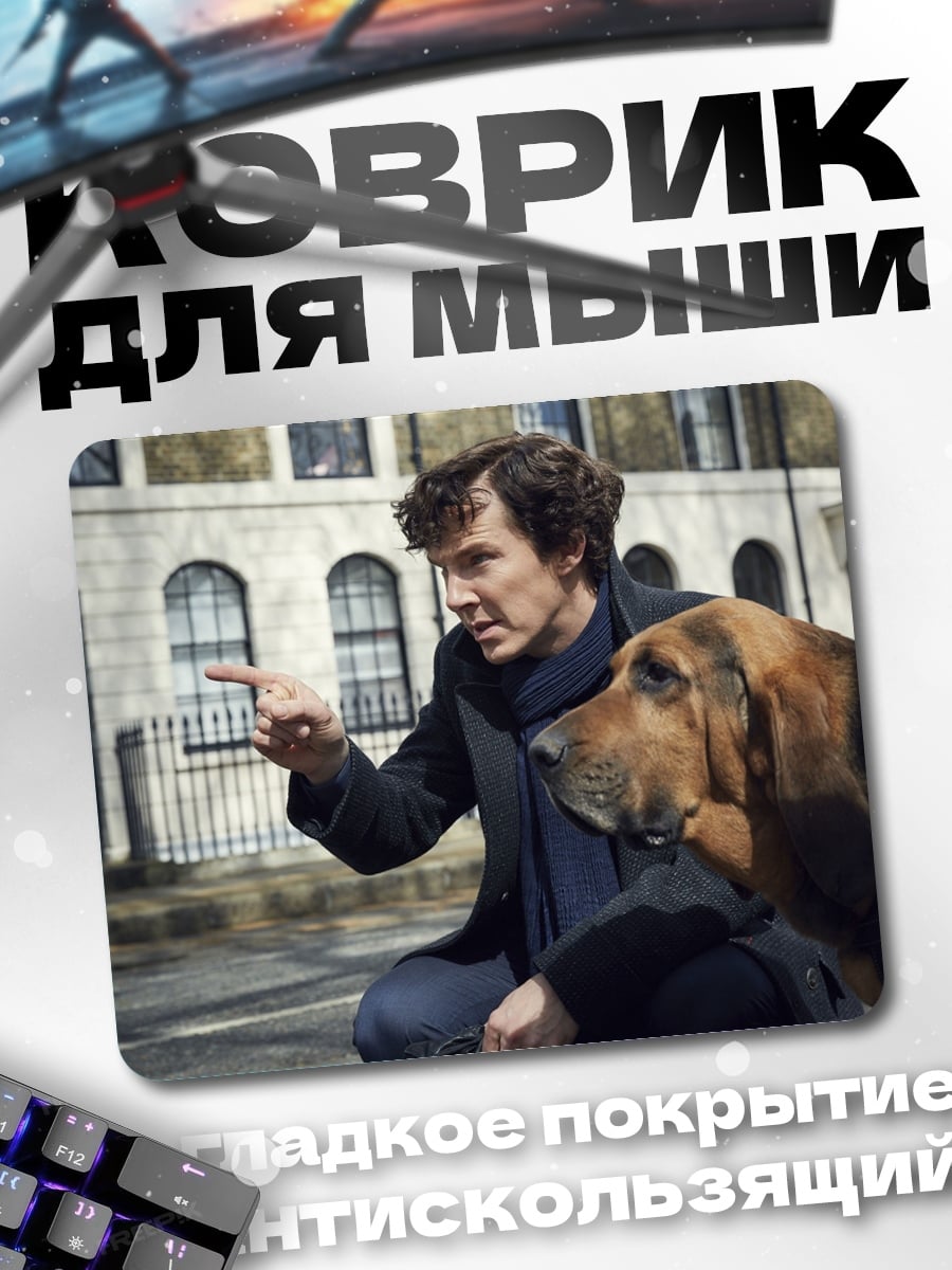 Коврик Шерлок и пес
