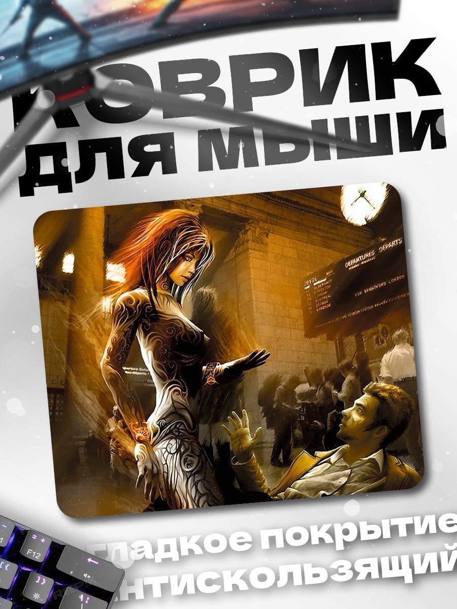 Коврик девушка с татуировками