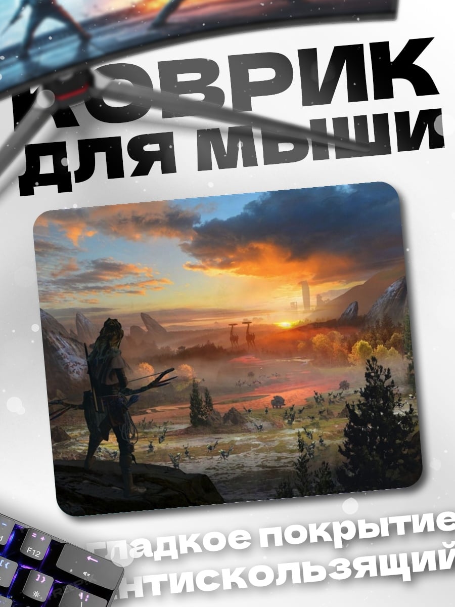 Коврик Воин на закате