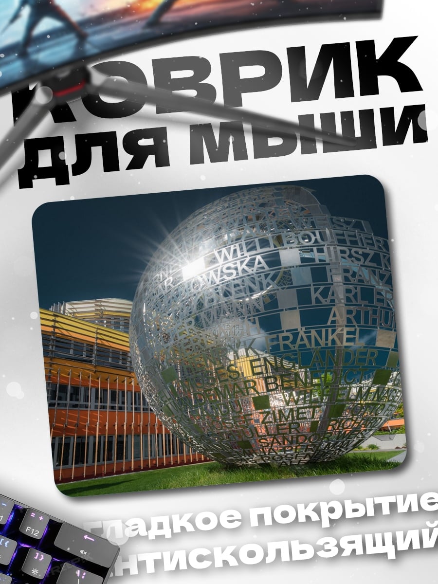 Коврик Сфера из букв