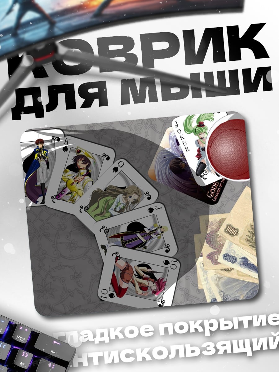Коврик Карты аниме