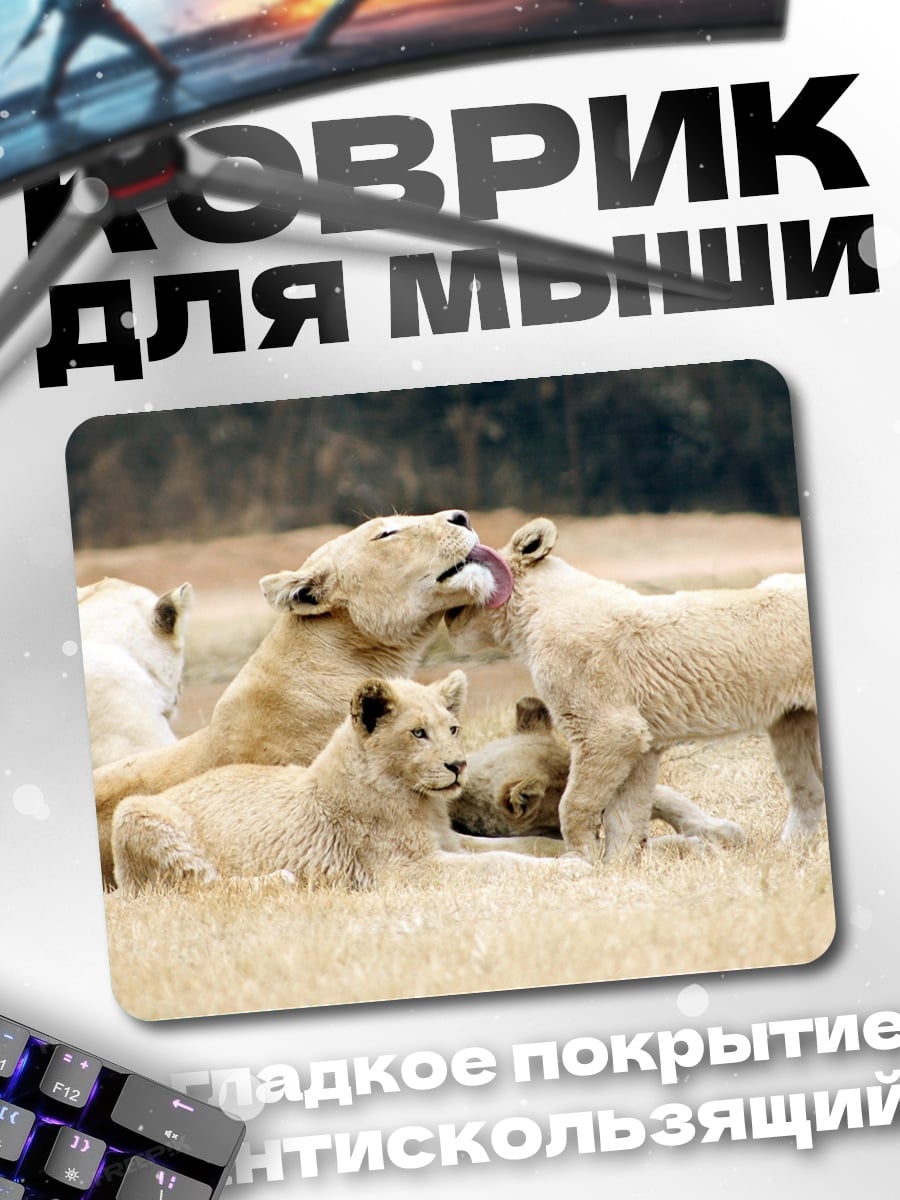 Коврик Львиная семья