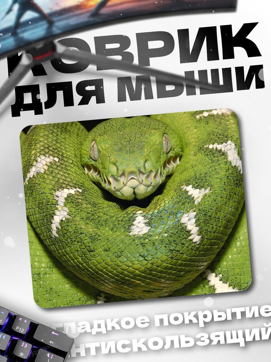 Коврик Зеленая змея