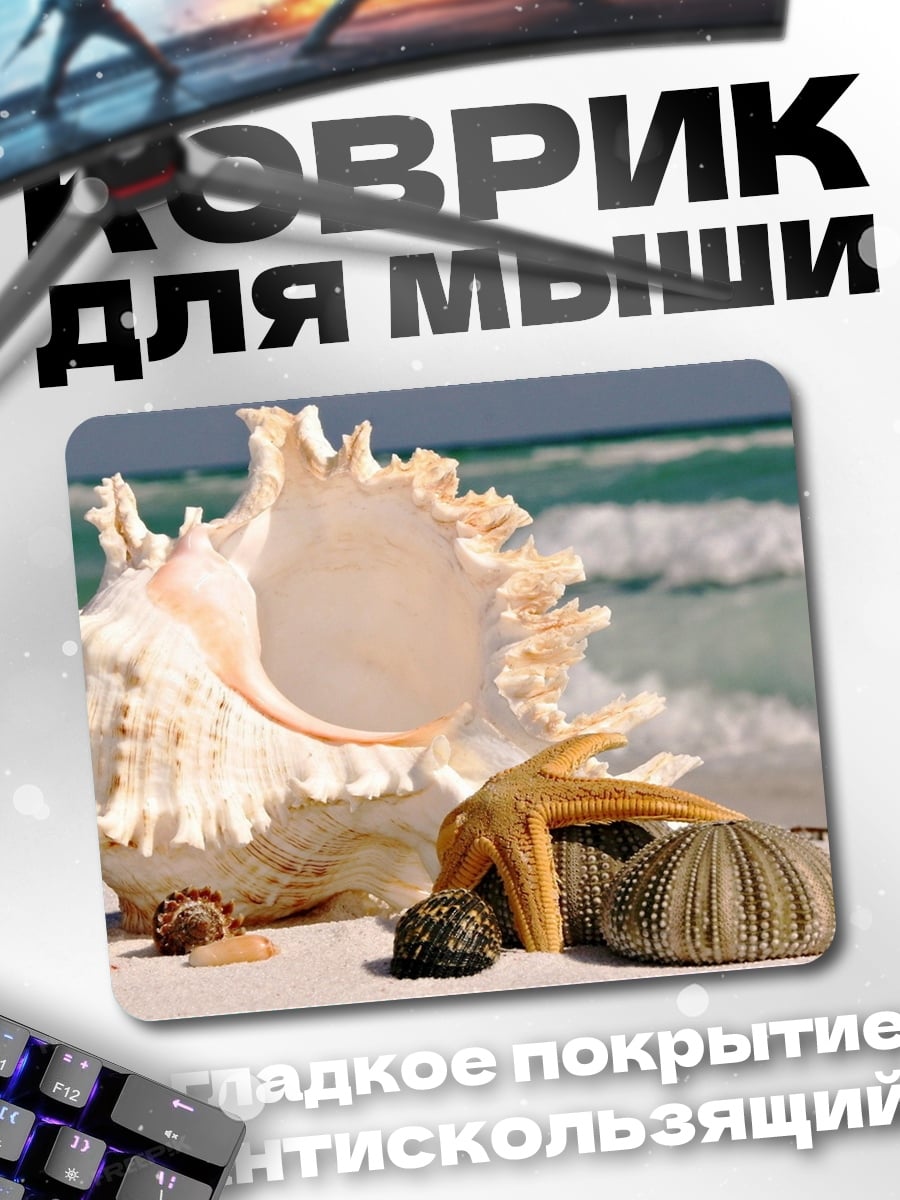 Коврик Морские ракушки