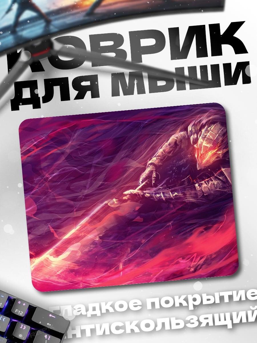 Коврик Киберпанк воин